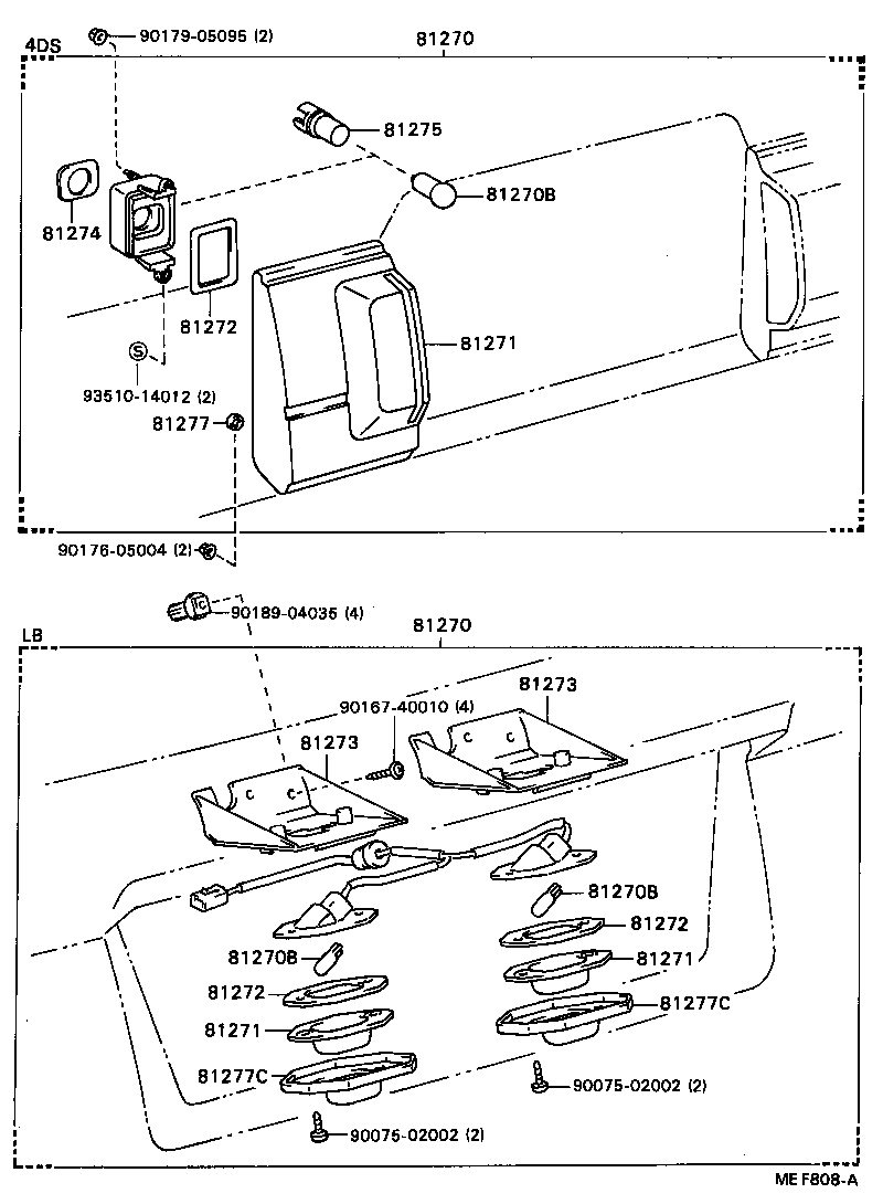 81270-12240 LAMP ASSY, LICENSE PLATE product image