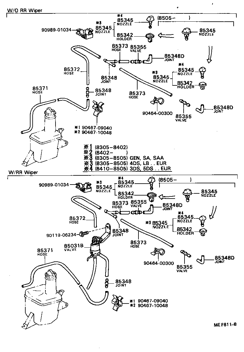 85338-12240 HOSE, BREATHER product image
