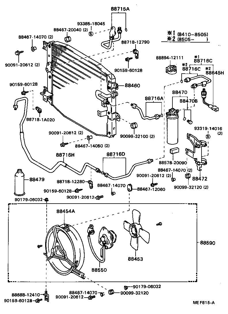 88453-32010 FAN, COOLING (FOR CONDENSER) product image