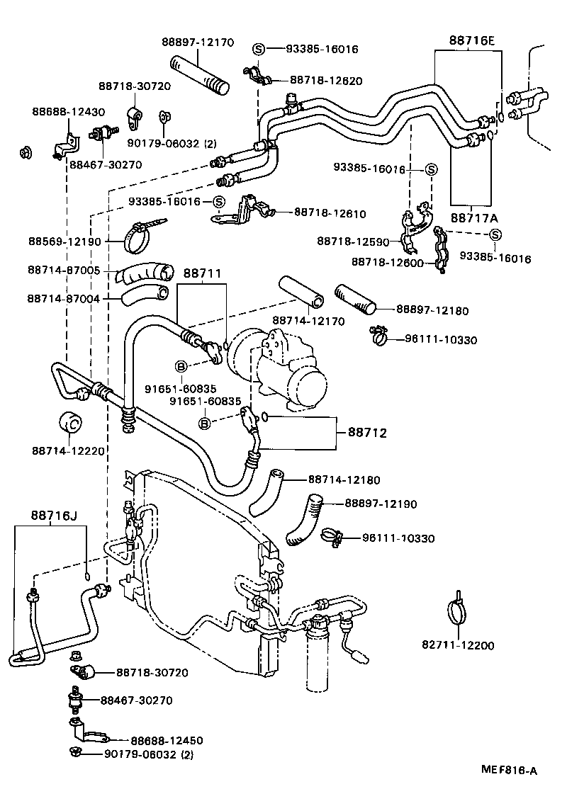 88453-32010 FAN, COOLING (FOR CONDENSER) product image