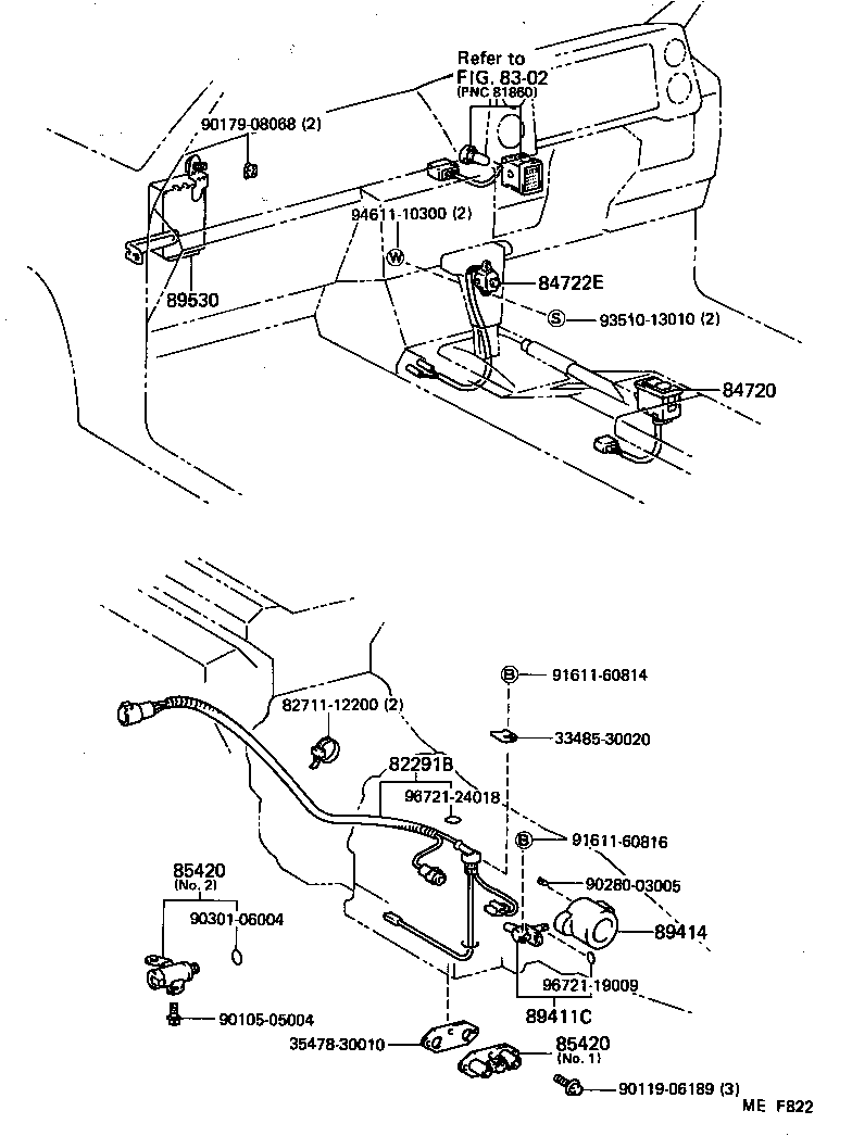82125-12240 WIRE, TO SOLENOID (FOR TRANSMISSION) product image