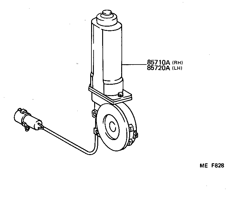 85710-12050 MOTOR ASSY, POWER WINDOW REGULATOR, FRONT RH product image