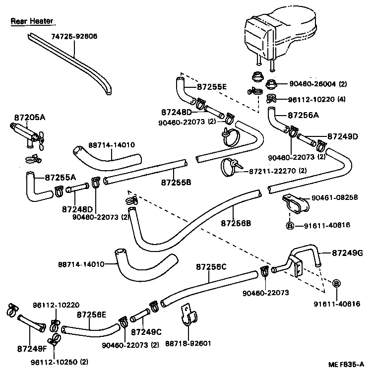 87205-95400 VALVE, INLET WATER HOSE product image