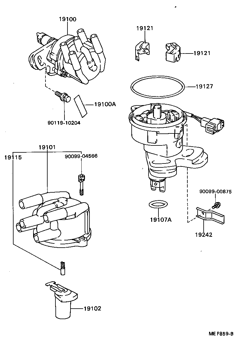 19040-74020 DISTRIBUTOR ASSY product image