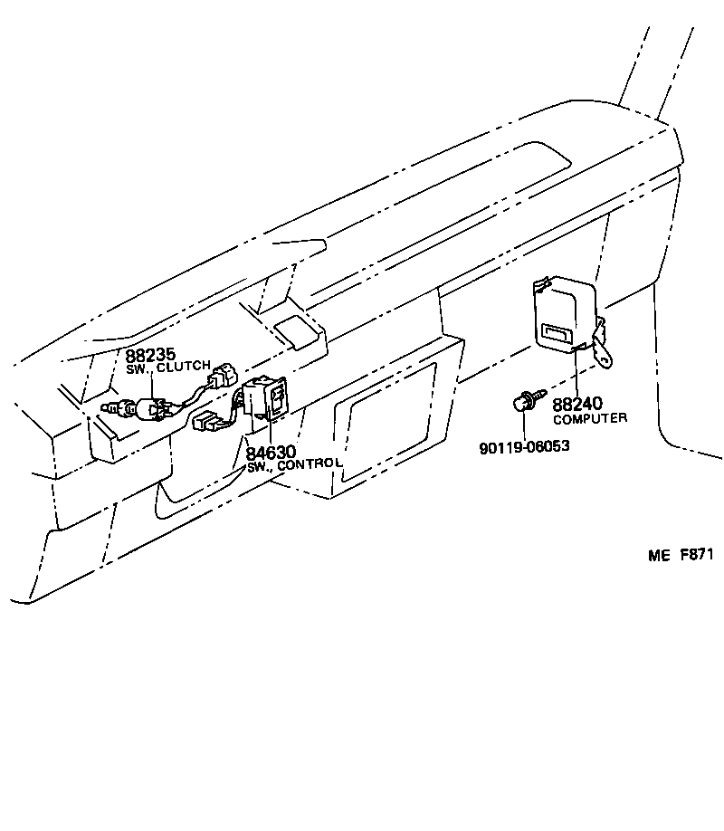 90447-04068 HOSE, CRUISE CONTROL VACUUM product image