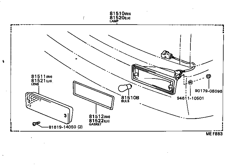 81521-87009 LENS, FRONT TURN SIGNAL LAMP, LH product image