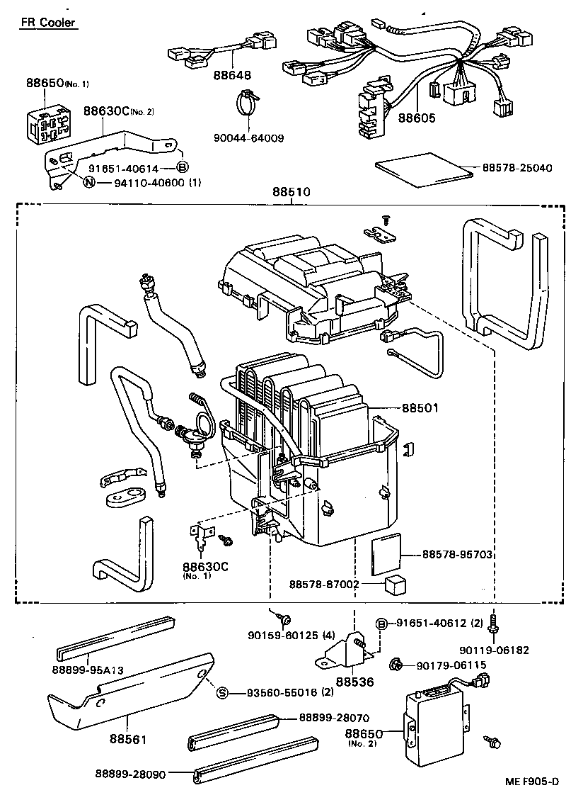 88605-28151 HARNESS SUB-ASSY, COOLER WIRING, NO.1 product image