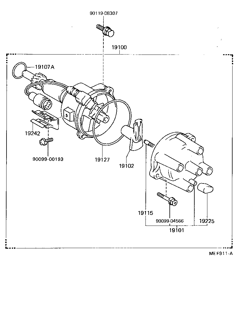 19101-71020 CAP SUB-ASSY, DISTRIBUTOR product image
