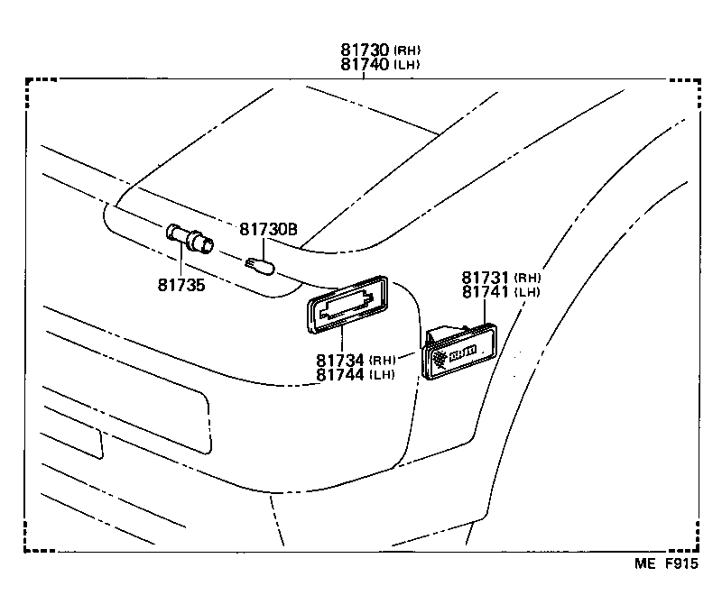 81741-17010 LENS, SIDE TURN SIGNAL LAMP, LH product image