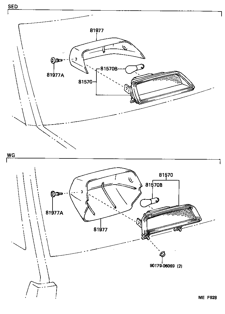 81570-22010 LAMP ASSY, CENTER STOP product image