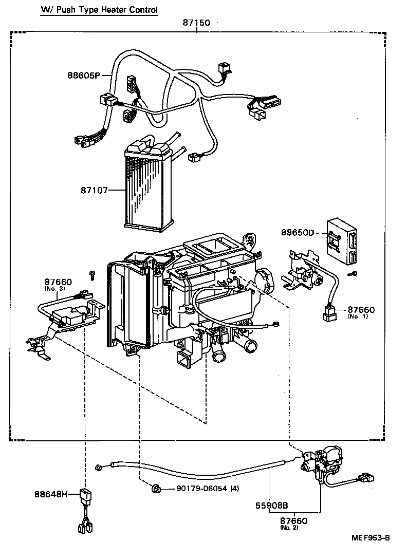 87286-20050 CABLE SUB-ASSY, AIR INLET DAMPER CONTROL product image