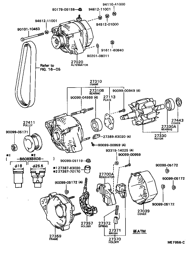 27411-63030 PULLEY, ALTERNATOR product image