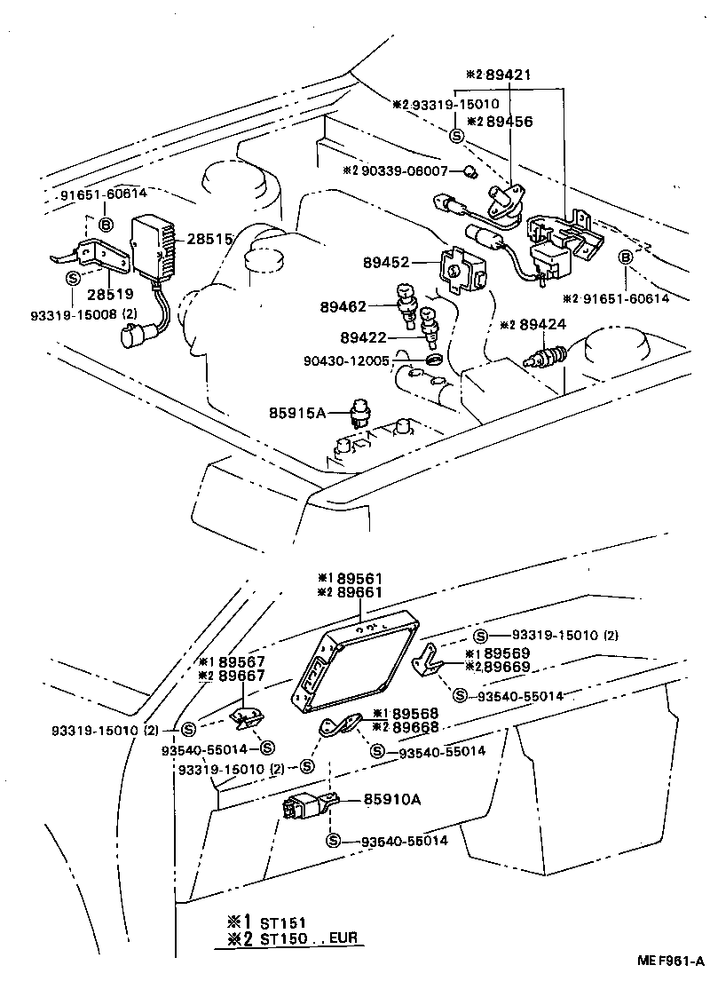 85910-20020 RELAY ASSY, CIRCUIT OPENING (FOR EFI) product image