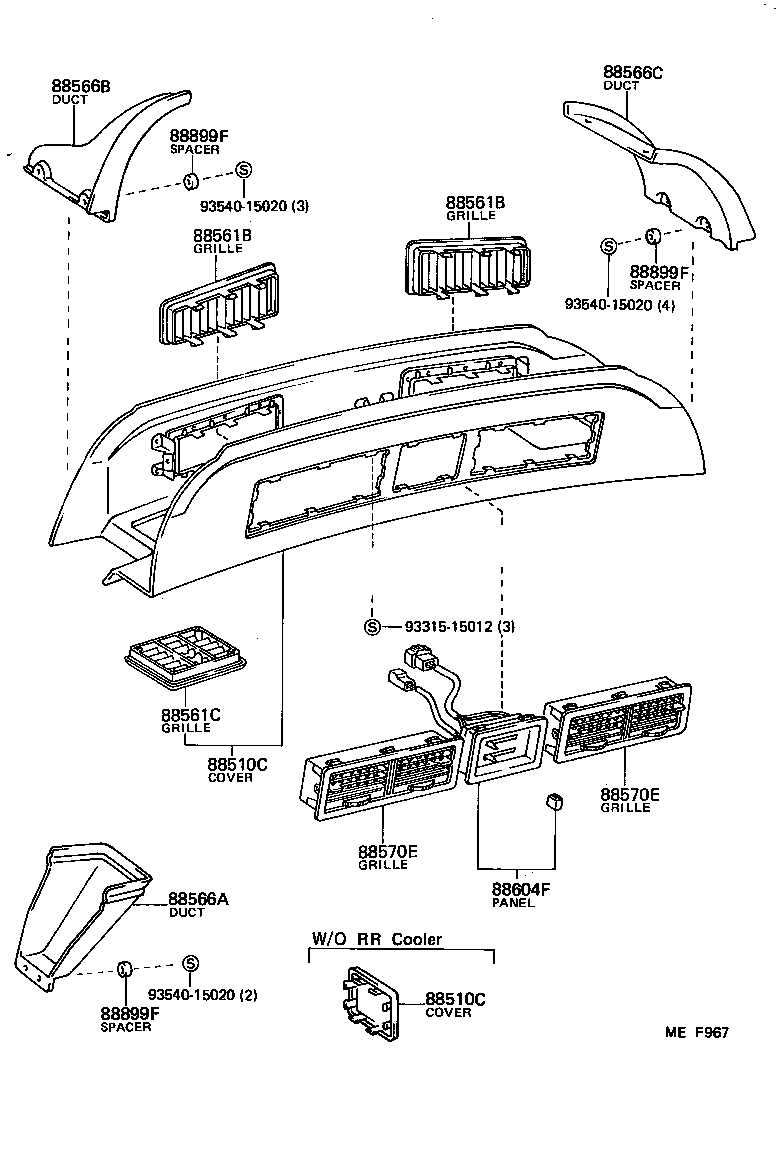 55907-95J01 CABLE SUB-ASSY, TEMPERATURE DAMPER CONTROL product image