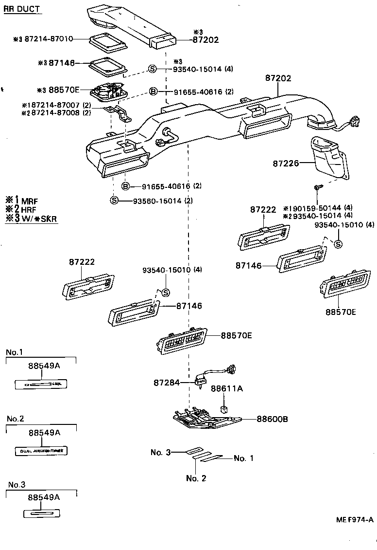 87202-87003 DUCT, HEATER AIR product image