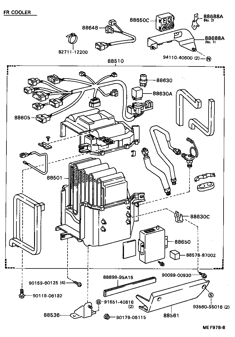 88605-28151 HARNESS SUB-ASSY, COOLER WIRING, NO.1 product image