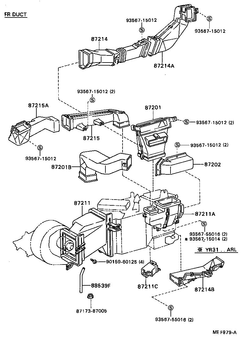 55086-87002 DUCT SUB-ASSY, AIR, NO.1 product image
