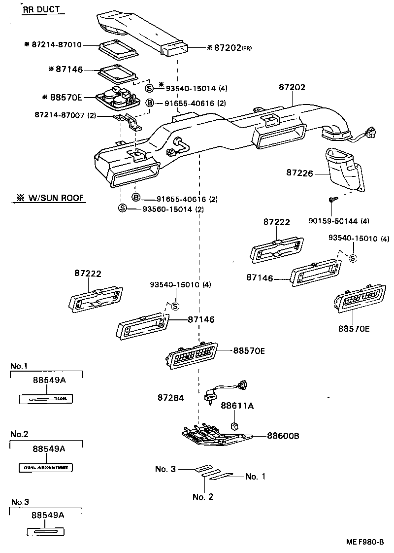 55086-87002 DUCT SUB-ASSY, AIR, NO.1 product image