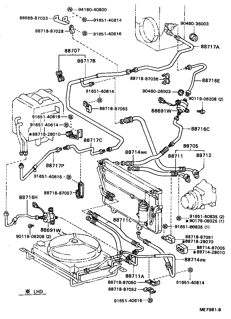 88481-87002 GLASS SUB-ASSY, SIGHT product image