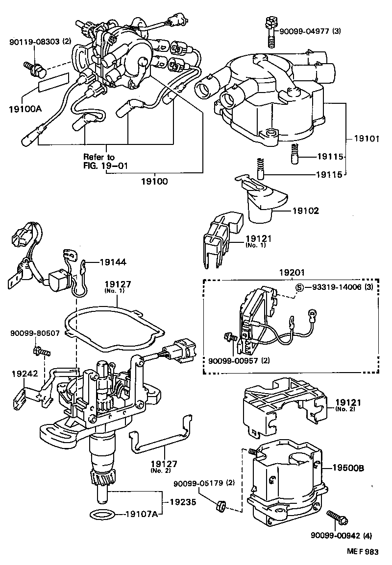 19100-88380 DISTRIBUTOR ASSY product image