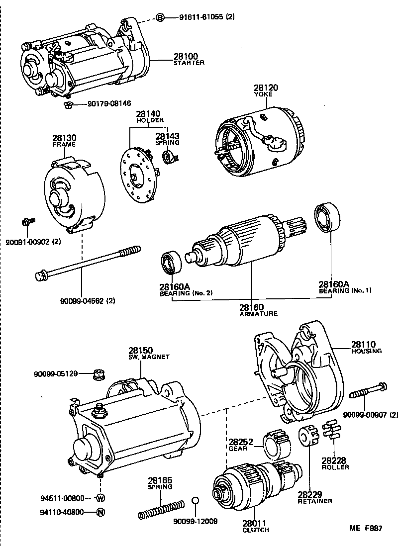 28100-73010 STARTER ASSY product image