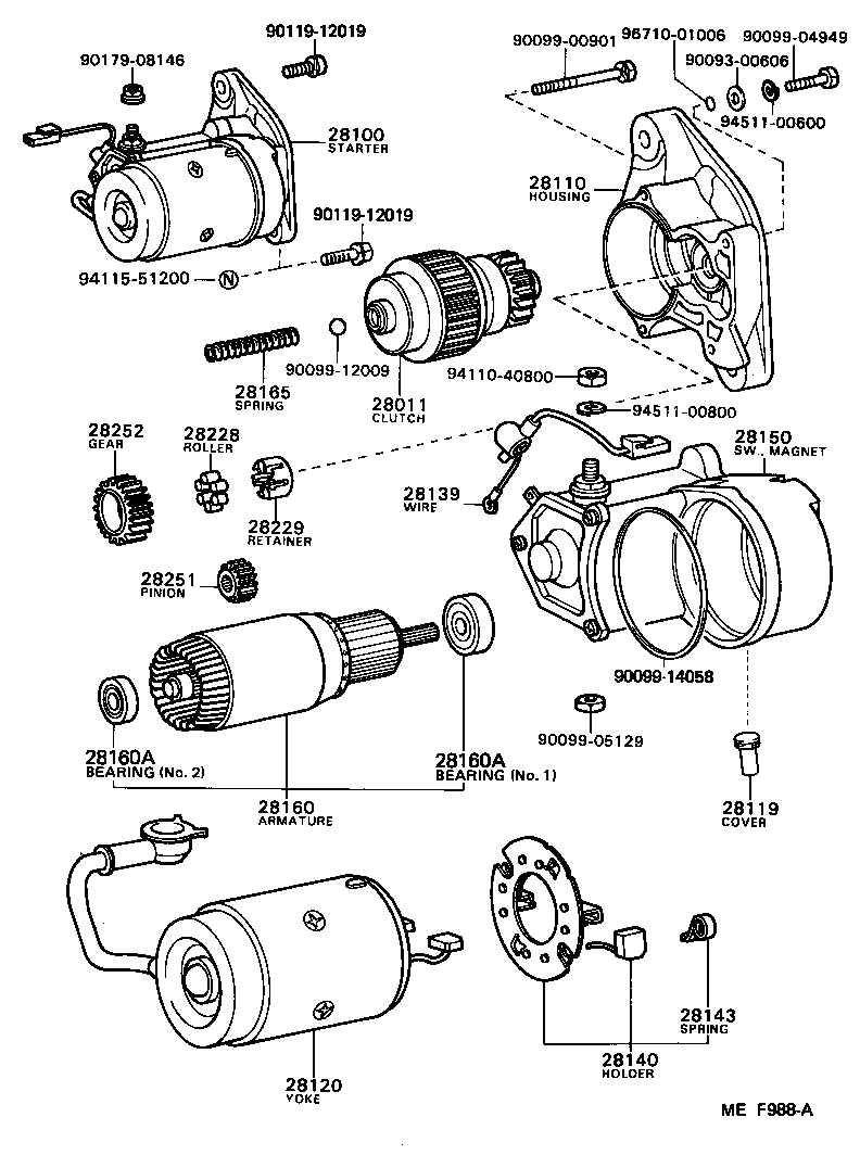 28100-73010 STARTER ASSY product image