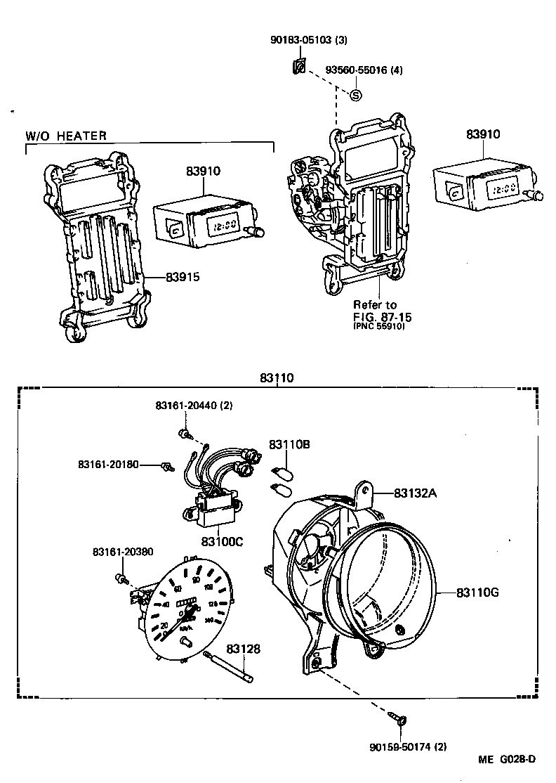 83710-95024 CABLE ASSY, SPEEDOMETER DRIVE, NO.1 product image