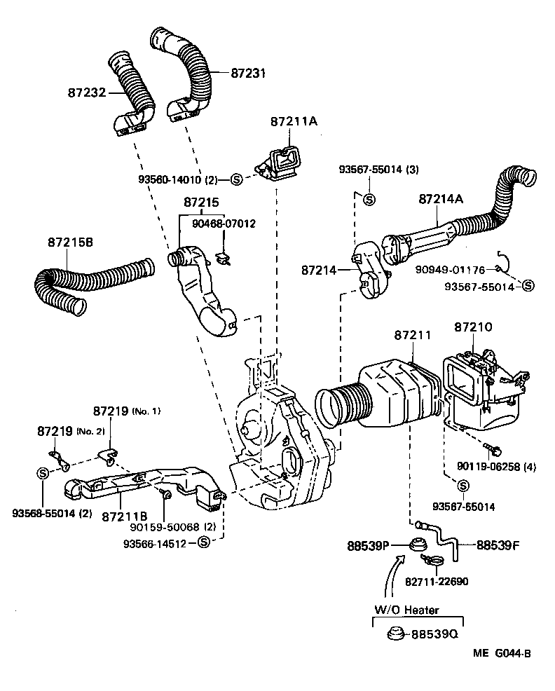 88539-95403 HOSE, DRAIN product image