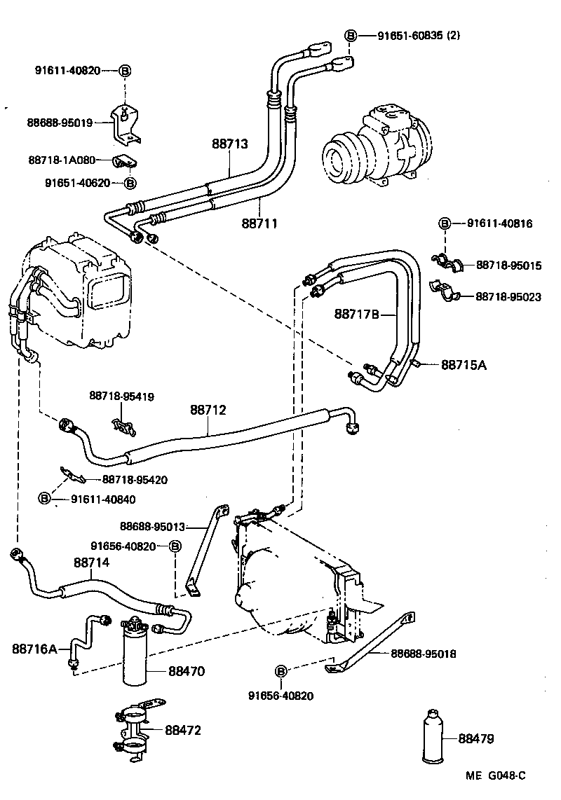88460-95017 CONDENSER ASSY, COOLER product image