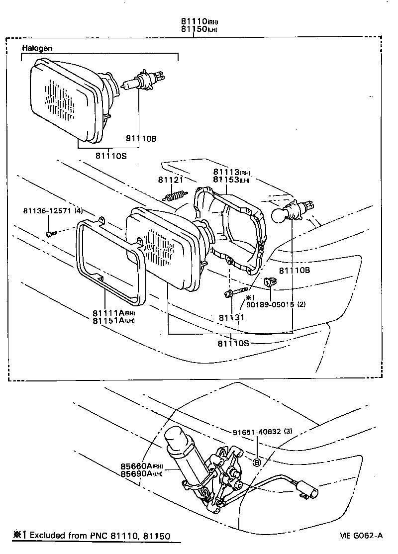81150-20790 HEADLAMP ASSY, LH product image