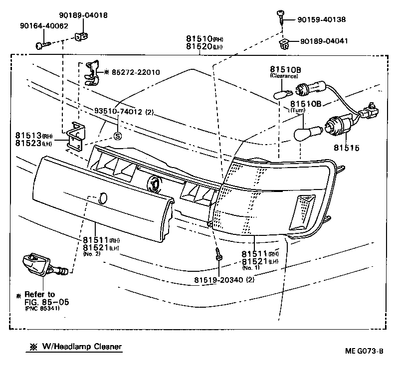 81520-20360 LAMP ASSY, FRONT TURN SIGNAL, LH product image