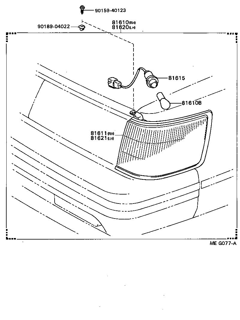 81620-20240 LAMP ASSY, PARKING & CLEARANCE, LH product image