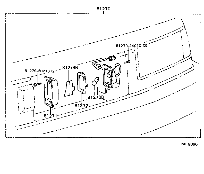 81271-20310-03 LENS, LICENSE PLATE LAMP product image