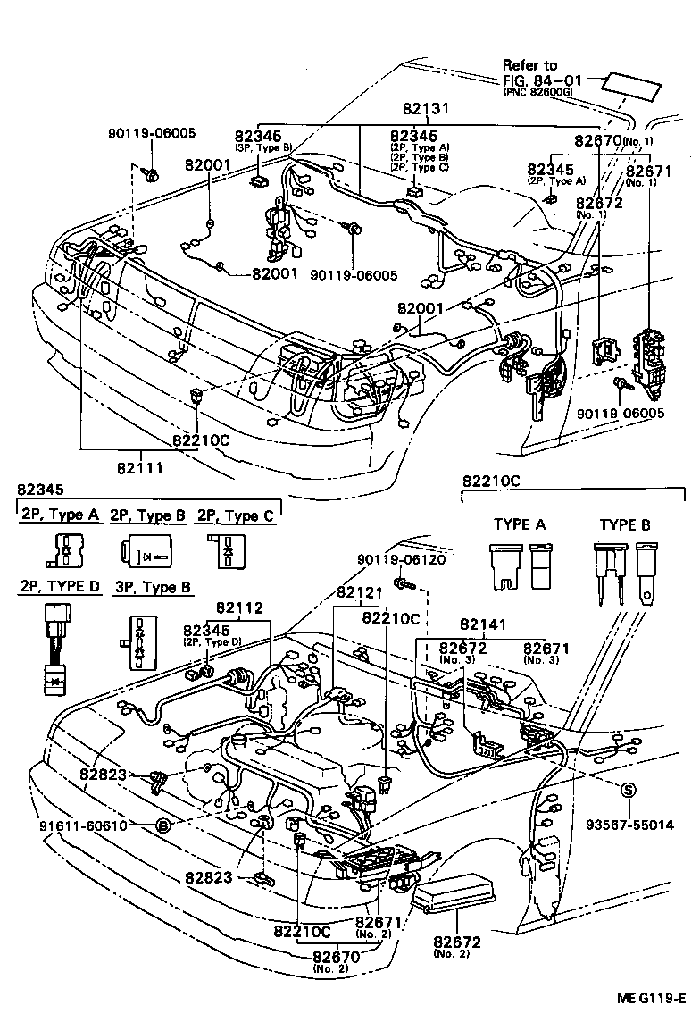 82121-20451 WIRE, ENGINE product image