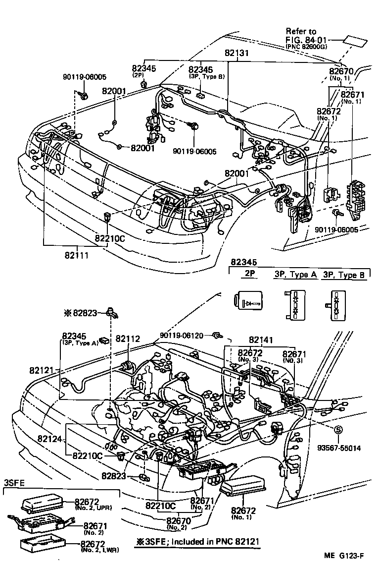 Toyota 82181-20150 WIRE, LUGGAGE ROOM, NO.1