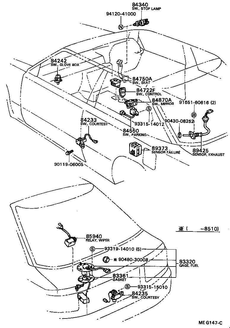 89466-20010 GASKET, OXYGEN SENSOR product image