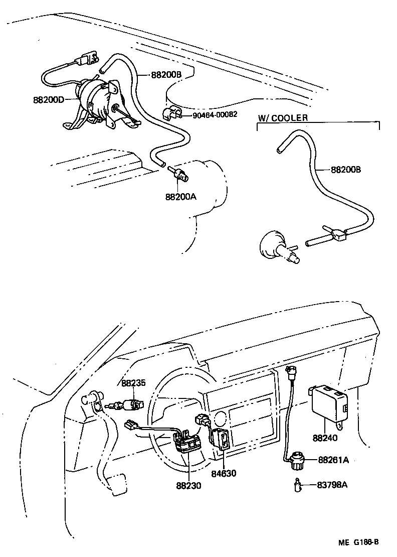 Toyota 88283-20010 HOSE, CRUISE CONTROL VACUUM
