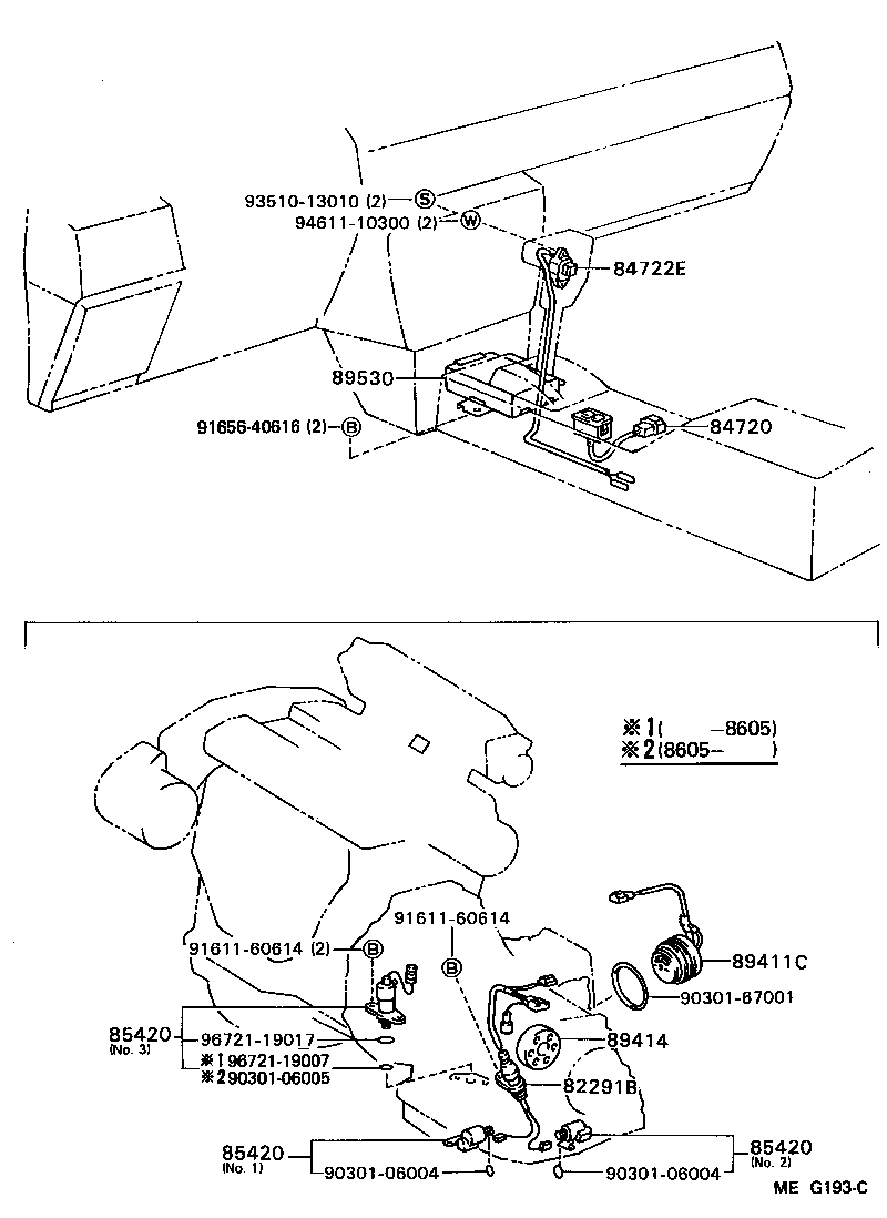 Toyota 89411-20020 SENSOR, SPEED
