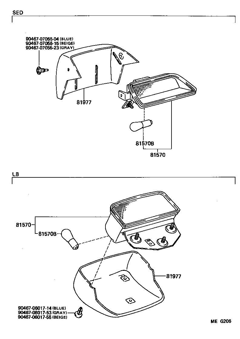 81570-32010 LAMP ASSY, CENTER STOP product image