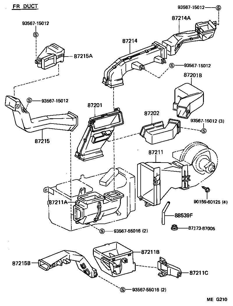 55086-87002 DUCT SUB-ASSY, AIR, NO.1 product image