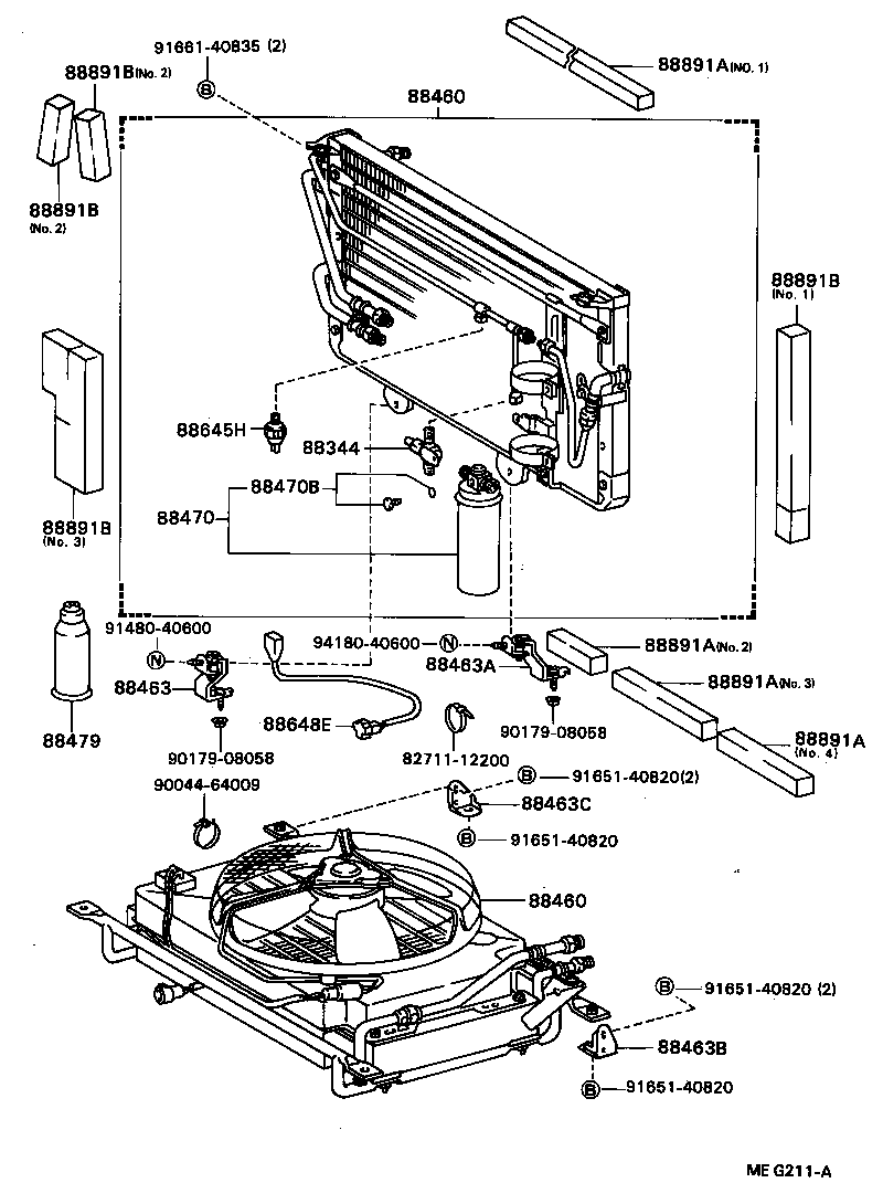 88481-87002 GLASS SUB-ASSY, SIGHT product image