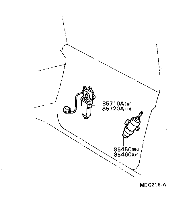 85450-20140 SOLENOID ASSY, DOOR CONTROL, FRONT LH product image