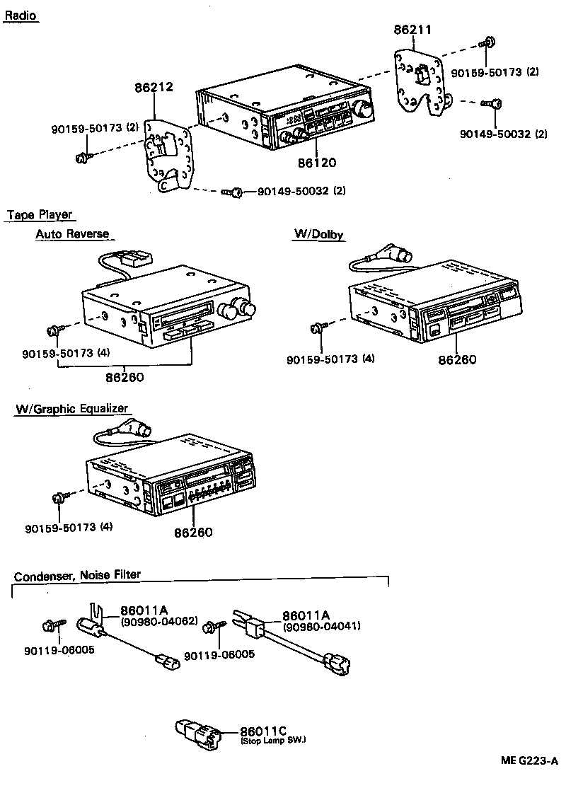 86120-20560 RECEIVER ASSY, RADIO product image
