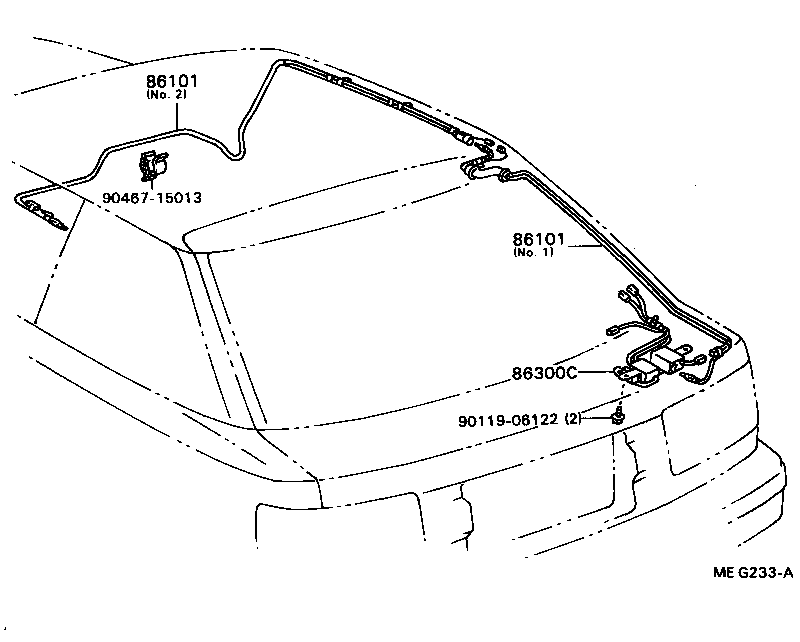 86101-20130 CORD SUB-ASSY, ANTENNA product image