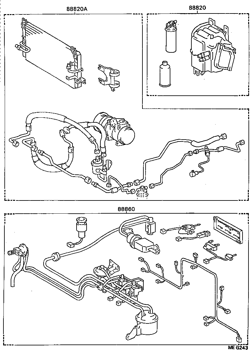88830-2D120 AIR CONDITIONER & ACCESSORY SUB-ASSY, NO.2 product image