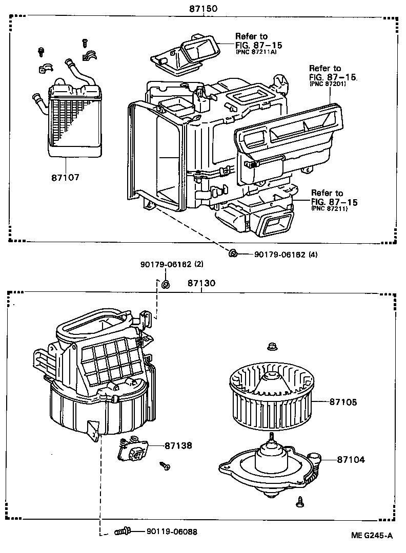 87150-20380 RADIATOR ASSY, HEATER product image