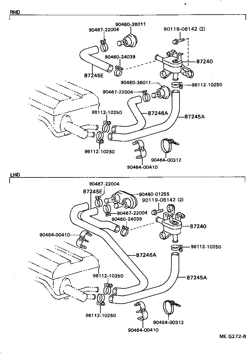 87240-20290 VALVE ASSY, HEATER WATER product image