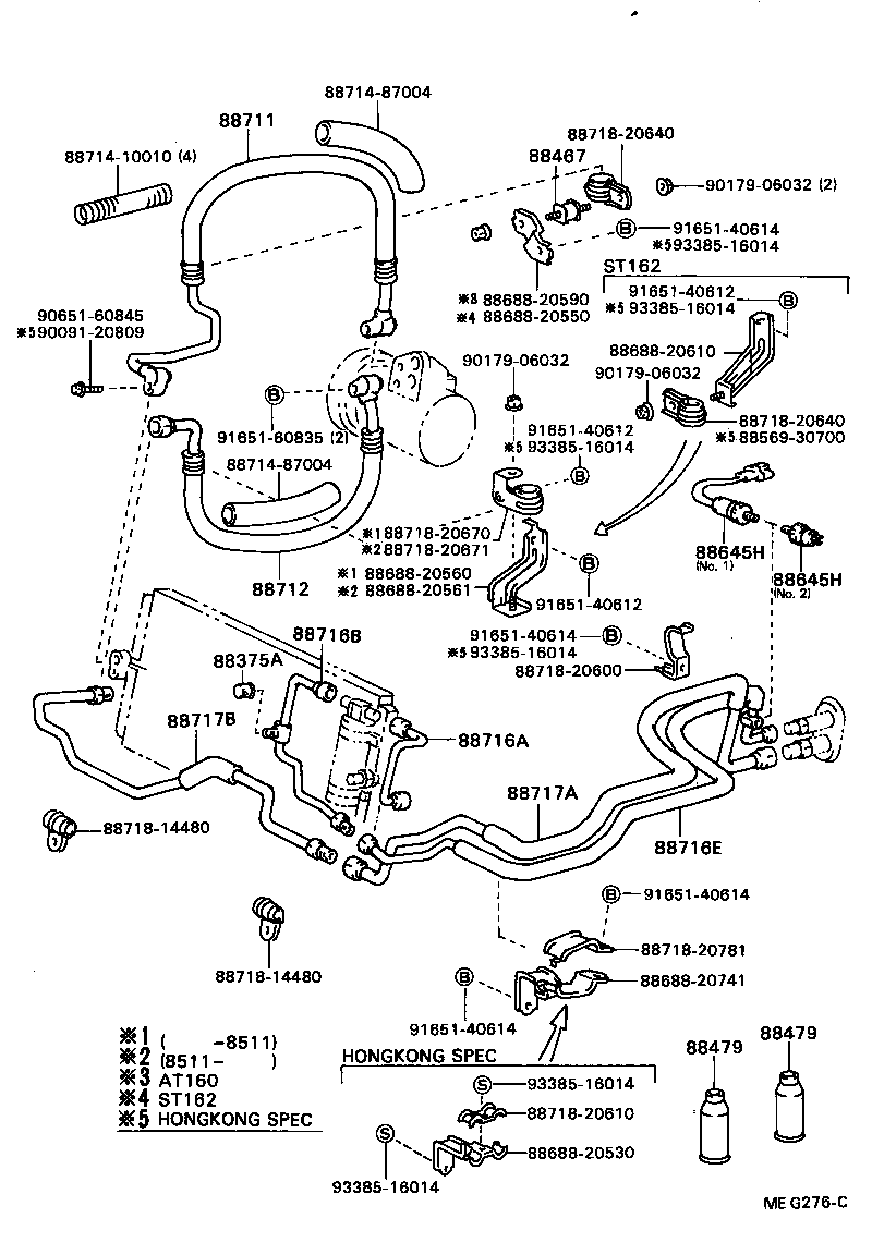 88472-20030 BRACKET, RECEIVER TANK, NO.1 product image