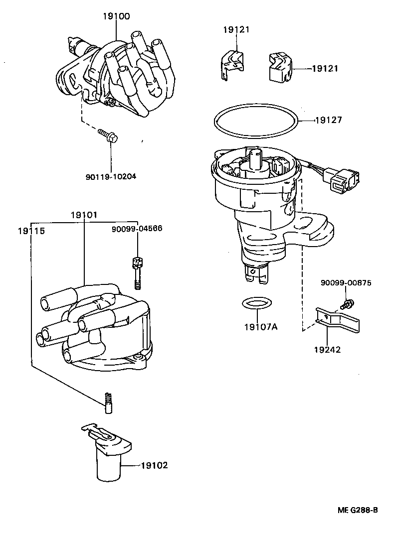 19040-74031 DISTRIBUTOR ASSY product image