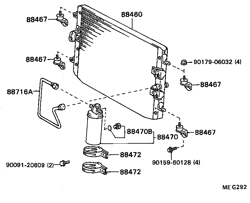 88688-22330 BRACKET, COOLER CONDENSER, NO.1 product image